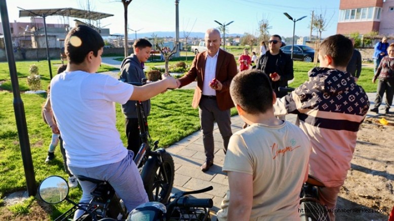 BAŞKAN MEHMET KIVRAK, SÖZÜNÜ TUTTU, ÇOCUKLARIN YÜZÜ GÜLDÜ