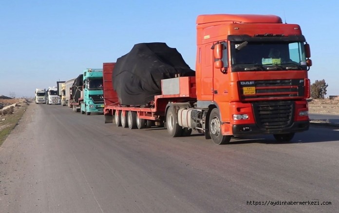 PKK/YPG'YE  76 kamyon ve askeri araç gönderdi