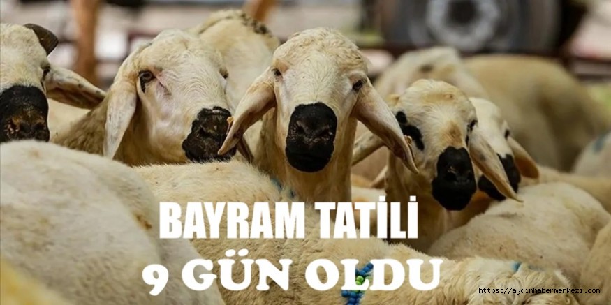 Kurban Bayramı tatili 9 gün oldu