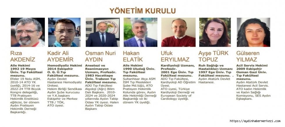 Aydın Tabip Odasında Başkan Prof. Dr. Osman Nuri Aydın’ın ekibi kazandı