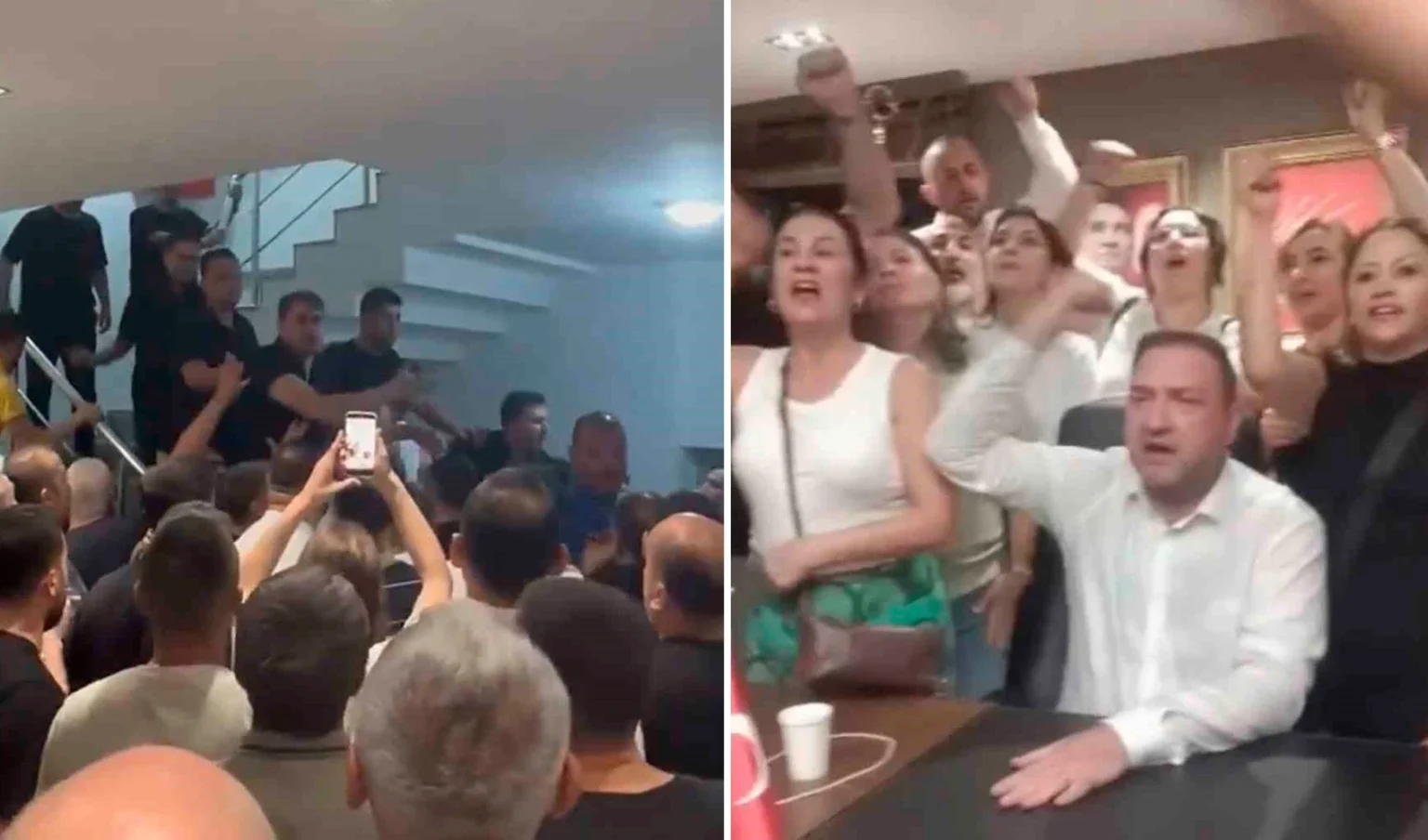CHP İzmir İl Başkanlığı’nda gerginlik: Özgür Özel posterleri indirildi