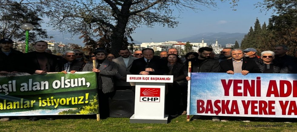 CHP'Lİ ERÇETİN: 50 DÖNÜMLÜK ALAN BETONA BOĞULMASIN