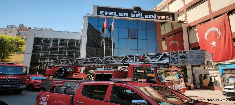 EFELER BELEDİYESİNDE KORKUTAN YANGIN