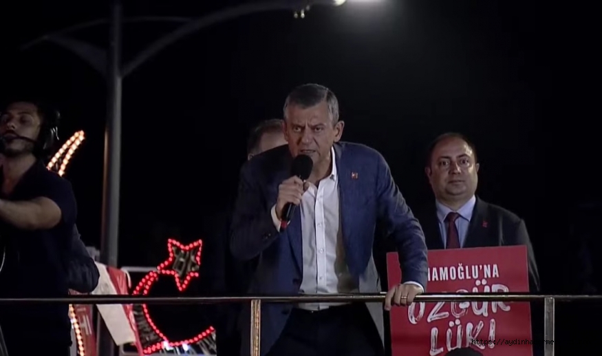 ÖZGÜR ÖZEL AVCILARDA KONUŞUYOR