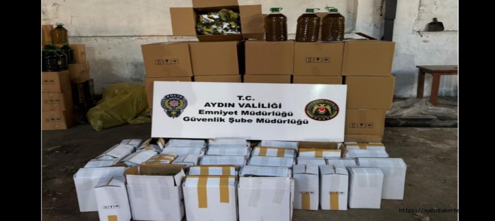 Yine Aydın:  bin 604 litre tağşişli yağ bulundu