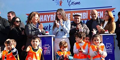 Çeşme Belediyesi, Alaçatı’da çocuklar için yeni bir yaşam alanının temelini attı…