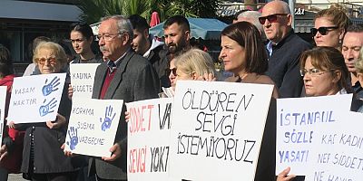CHP FOÇA GENÇLİK KOLU ÜYELERİNDEN SUSMA! EYLEMİ