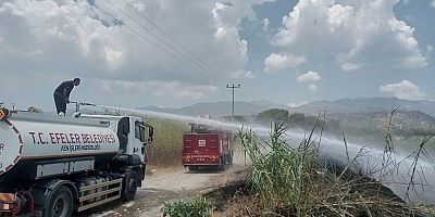 Efeler Belediyesi Arazi ve Orman Yangınlarına Destek Oluyor