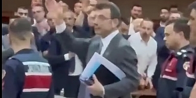 İMAMOĞLU SALONDAN ÇIKARILMAK İSTENDİ