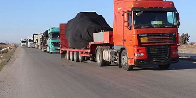 PKK/YPG'YE  76 kamyon ve askeri araç gönderdi