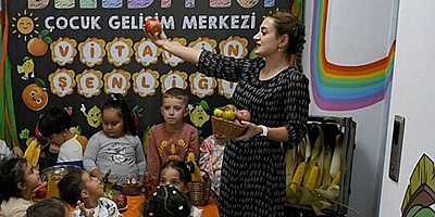 Kuşadası Çocuk Gelişim Merkezi'nde vitamin şenliği