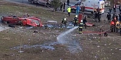 Muğla'da Sağlık Bakanlığı'na ait ambulans helikopter düştü