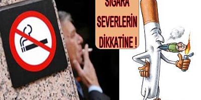 SİGARA YASAKLARI GENİŞLETİLİYOR